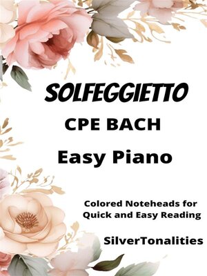 cover image of Solfeggietto Easy Piano Sheet Music with Colored Notation